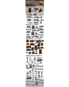 TerrainCrate Morneville Ruins KS set voor WO2