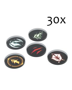 Eldfall Chronicles (Northern Wind) Acrlylic Token Set (Medio Jun)