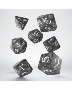 Q-workshop Classic RPG Smoky & white Dice Set