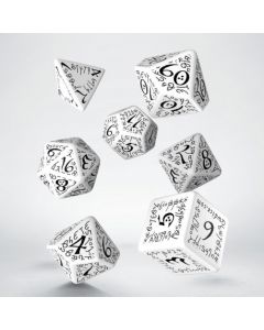Q-workshop Elvish White & black Dice Set