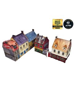 Micro Art Studio WW2 Normandy Ruined Large House – 1 PREPAINTED [28mm/1:56] Bolt Action