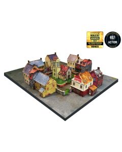 Micro Art Studio WW2 Normandy Ruined Large House – 1 PREPAINTED [28mm/1:56] Bolt Action