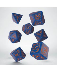 Q-workshop Wizard Dark-blue & orange Dice Set